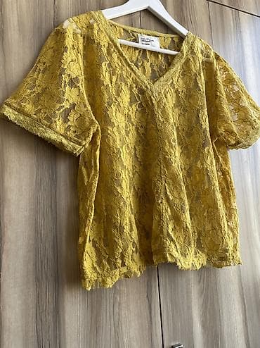топ zara: Топ, Лен, США, Оверсайз, Укороченная модель, Ассиметричная модель, Новый, S — 5
