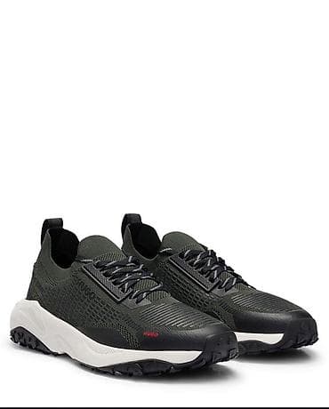 Мужские кроссовки, 40, Hugo Boss, Новый, цвет - Зеленый, Самовывоз, Платная доставка