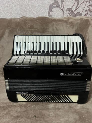 курсы гитара: Аккордеон клавишно-кнопочный (пьяно-аккордеон) черного цвета — 4