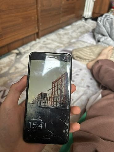 z fold 1: Huawei P8 Lite 2017, Б/у, 16 ГБ, цвет - Черный, 2 SIM — 2