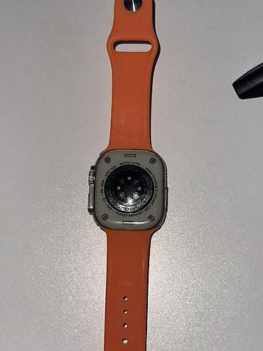 купить apple watch ultra: Смарт‑часы в стиле Apple Watch Ultra (корпус серебристый, оранжевый — 3