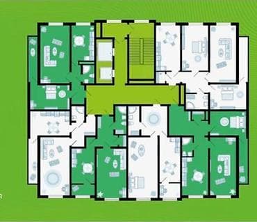 студия 1 комнатная: 1 комната, 55 м², Элитка, 5 этаж, Готовая ПСО (под самоотделку) — 4
