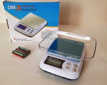 кухонный стрл: Весы цифровые DM.3 (±0,1-3000 г) с функцией счета, съемной крышкой и — 1
