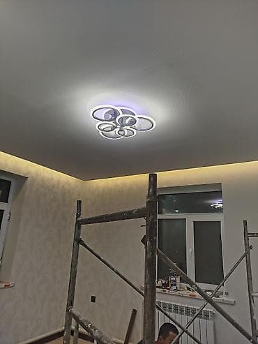 Укладка плитки: Дизайнерские потолки из гипсокартона с встроенной подсветкой - — 9