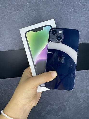 IPhone 14, 128 ГБ, Синий, Коробка, 81 %