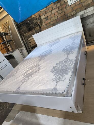 кровать белый: Двуспальная кровать, Новый, С матрасом, длина - 2000 см — 6