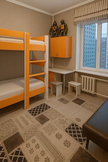 суточные квартиры токмок: 16 м², С мебелью — 3