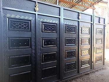 Распашные ворота: Металлические ворота и калитки - Материал: сталь, сварная конструкция — 4