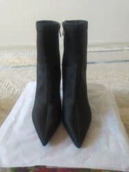 туфли черные с открытым носиком: Ботинки и ботильоны — 4