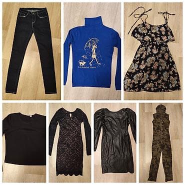 Женский набор одежды, 7 вещей. за всё 500 сом. Размер 42-44 1)