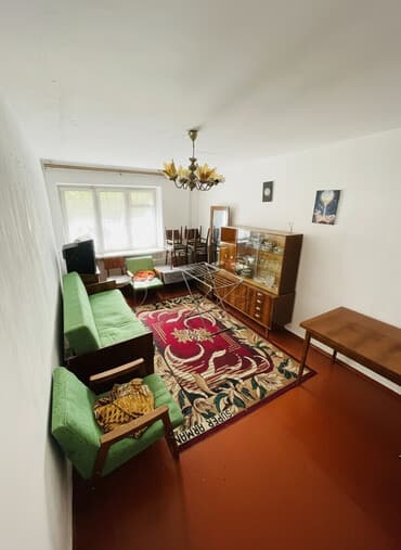 квартира одна комнатный бишкек: 2 комнаты, 43 м², Индивидуалка, 1 этаж, Старый ремонт — 2