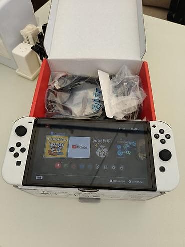 приставка свич: Nintendo Switch OLED (модель с белыми Joy‑Con) — 4