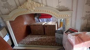 шкаф с комодом: Комод для одежды, С зеркалом, Дерево, цвет - Бежевый — 1