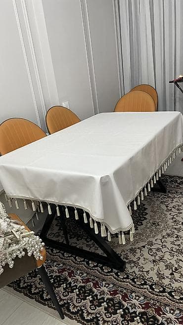 Башка текстиль: Элегантные скатерти и прозрачные накидки с декоративной каймой и — 3