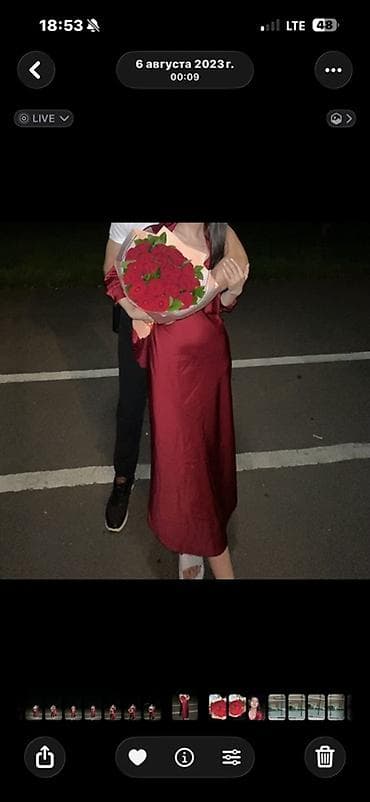 атласные тапки: Атласное платье мидии, глубокий бордовый цвет с блеском . Полноценная — 1