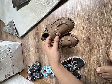 обувь ортопедический: Детские ботинки/лоферы, размер 22. - Цвет: коричневый (теплый — 2