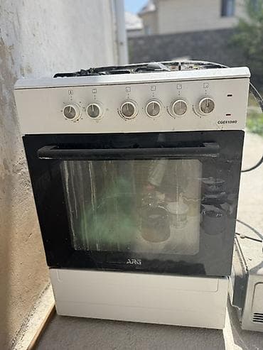 Плита ARG CGE610W0, отдельно стоящая, ширина 60 см. Комбинированная