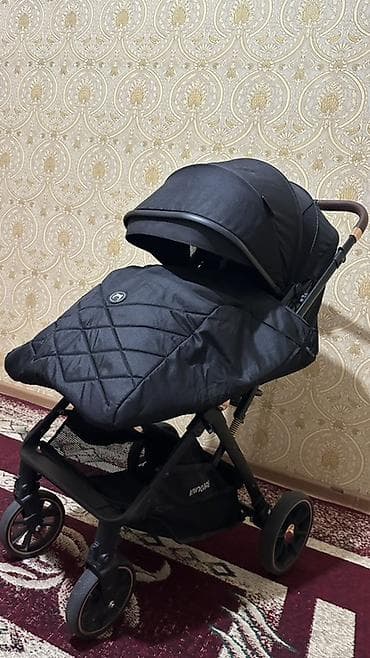 Коляски: Прогулочная коляска INING BABY (черная) - Компактная и легкая — 2