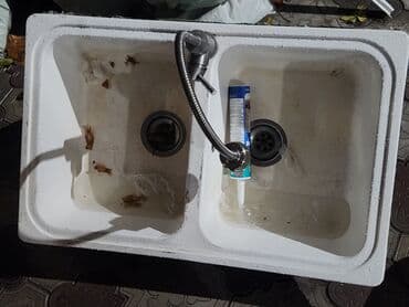 раковины над стиральной машиной цена: Кухонная мойка, Накладной способ установки, Материал: Металл, Размер: 15 x 150 см — 2