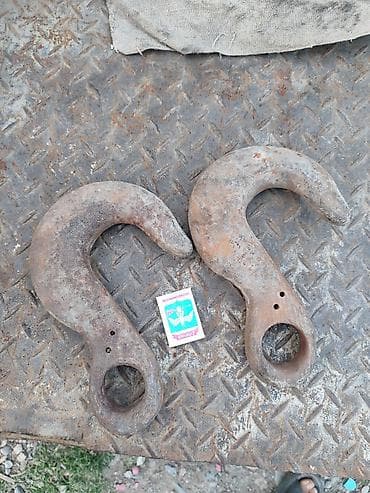 Кованые крюки для строп/тяги (пара) - Тип: массивные грузовые крюки с