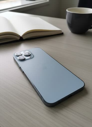 купить нерабочий телефон: IPhone 13 Pro, Б/у, 128 ГБ, Голубой, 81 % — 1