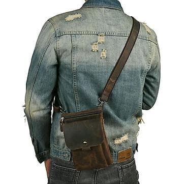 Аксессуарлар: Белге такчу сумка, бананка, Жаңы, Материалы: Нукура булгаары, Эркектердики — 1