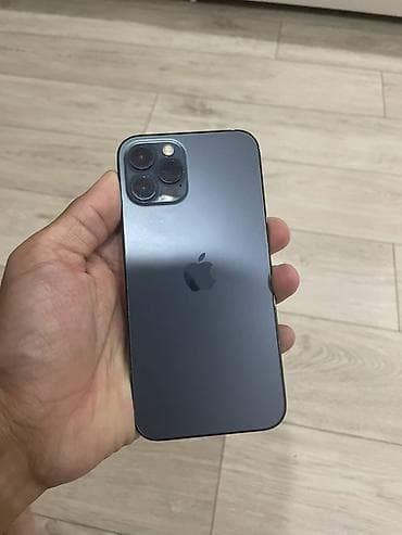 IPhone 12 Pro, Б/у, 128 ГБ, Pacific Blue, Защитное стекло, 80 % at lalafo.kg IPhone 12 Pro, Б/у, 128 ГБ, Pacific Blue, Защитное стекло, 80 %