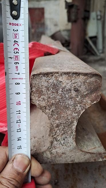 желез: Рельс стальной (железнодорожный профиль) длина 8 метров, одна штука — 1