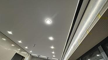 электрик люстра: Натяжной потолок Матовое Монтаж — 8