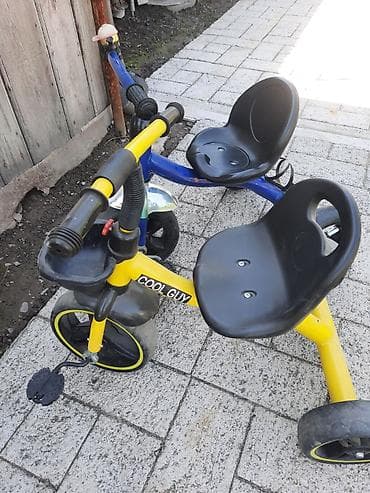 велосипеды бишкек цены: Детский трехколесный велосипед » - Дизайн: рама желтого и синего — 1