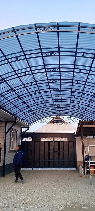 string art: Навес, Арочный, Металл, Поликарбонат — 1