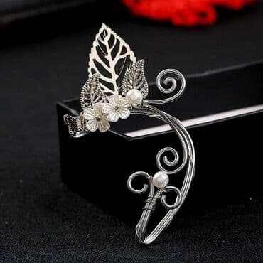 клипса: Серьга У клипса - кафф в готическом стиле — 2