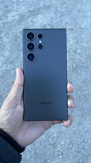 Samsung Galaxy S24 Ultra, Б/у, 256 ГБ, цвет - Черный, 1 SIM, eSIM