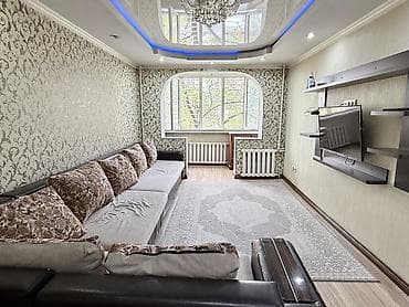 про маркет: 3 комнаты, 63 м², Дордой Плаза ТРЦ 104 серия, 3 этаж, Косметический ремонт — 3