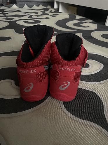 Личные вещи: Мужские кроссовки, 41, Asics, Б/у, цвет - Красный, Самовывоз — 3