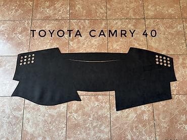 Алькантара Накидка на панель Toyota, цвет - Черный