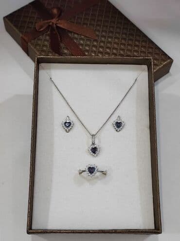 набор пандора: Серебряный Набор+ Цепочка Сердочка Дизайн под Пандора Размеры — 2