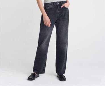 denim: Джинсы, Прямые, Dilvin, Турция, Высокая талия, Вареные, S — 1