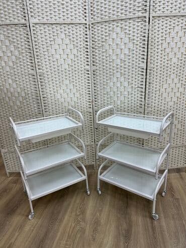 визажное кресло: Тележка-столик косметолога этажерка на колесиках Габариты Ширина — 5