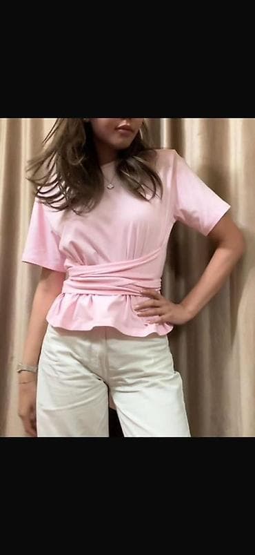 дедский одежда: Блузка, Классическая модель, Трикотаж, Однотонный — 1