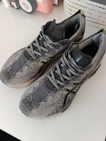 Мужские кроссовки, 45, Asics, Б/у, цвет - Серый, Самовывоз — 2