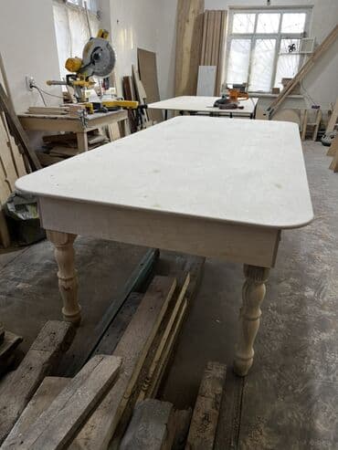 бишкек лес: Обеденный стол из массива дерева - Материал: натуральное дерево — 2