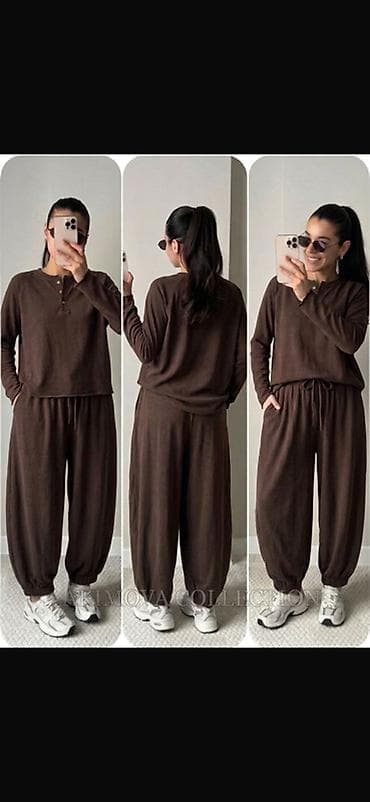 Личные вещи: Женский костюм для отдыха и повседневной носки - Ткань: мягкий — 1