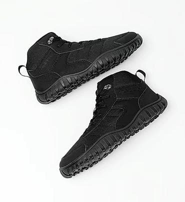 треккинговые кроссовки: Мужские треккинговые ботинки, черные. Широкая передняя часть — 4