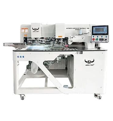 Автоматическая машина для обработки листочки/прорезных карманов DING