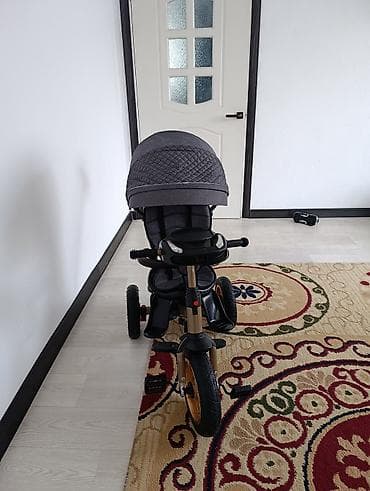 Детские велосипеды: Детский трехколесный велосипед-коляска с родительской ручкой - — 4