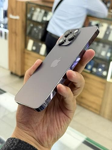 iphone 22: IPhone 14 Pro Max, Б/у, 128 ГБ, Deep Purple, Защитное стекло, Чехол, 84 % — 4