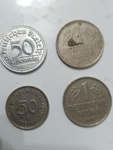 немецкие монеты: Продаётся коллекционный набор оригинальных немецких монет. Чёткий — 4