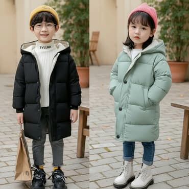 В наличии имеется♨️ Брендовая хлопчатобумажная детское пальто средней at lalafo.kg В наличии имеется♨️ Брендовая хлопчатобумажная детское пальто средней