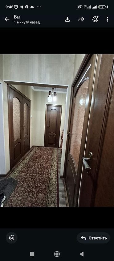 сниму квартиру 3 комнатную: 2 комнаты, 53 м², Манас-Ата мкр., 105 серия — 1